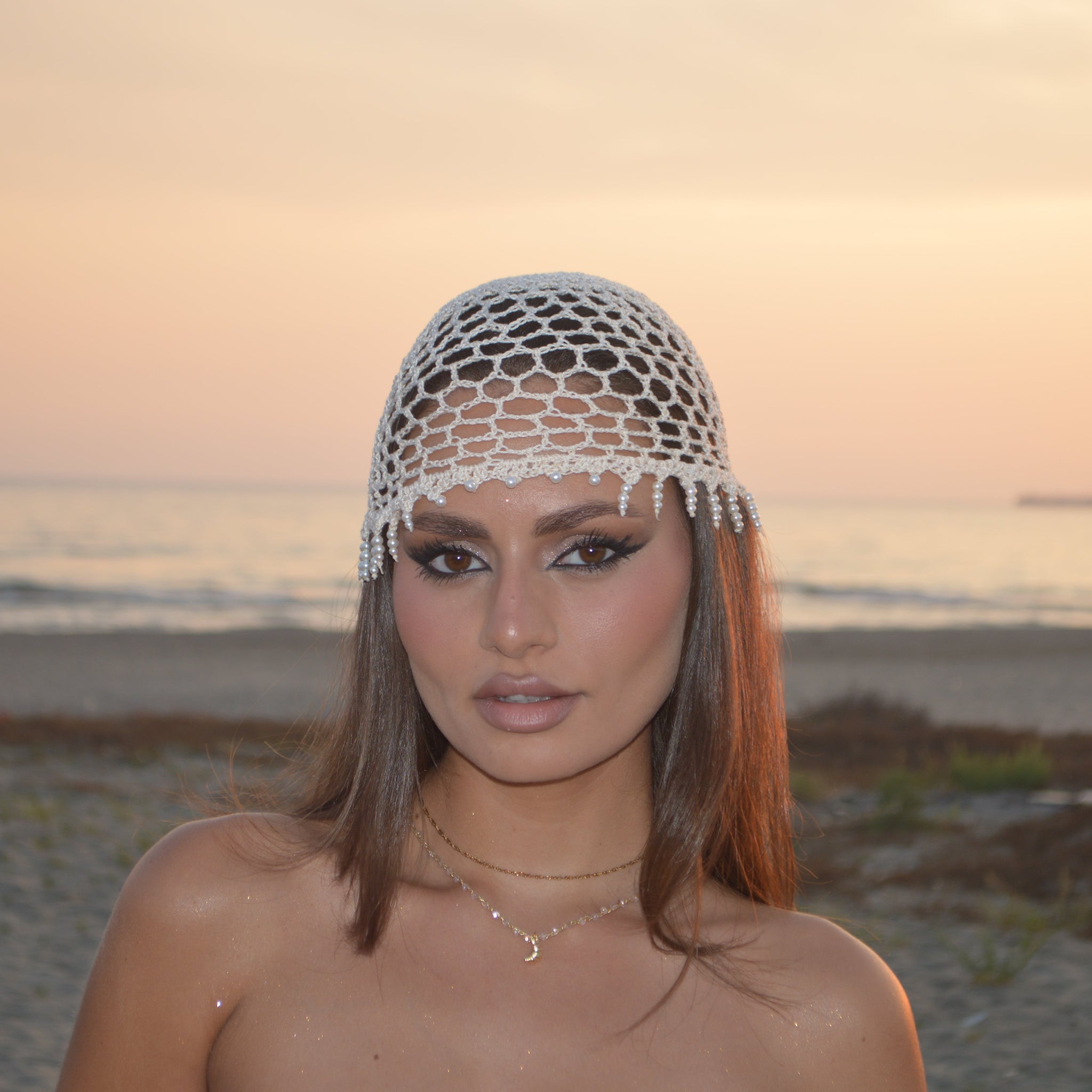Mesh Crochet Hat