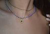 Crochet Necklace Charmi - Cuore Sacro Bluette