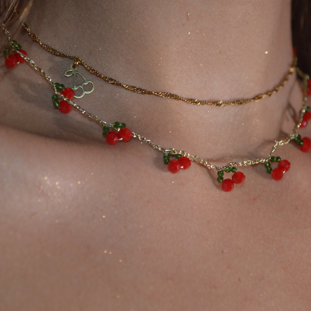 Bead Crochet Necklaces The Cherry On top