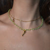 Crochet Necklace Charmi - Fortuna&Pistacchio