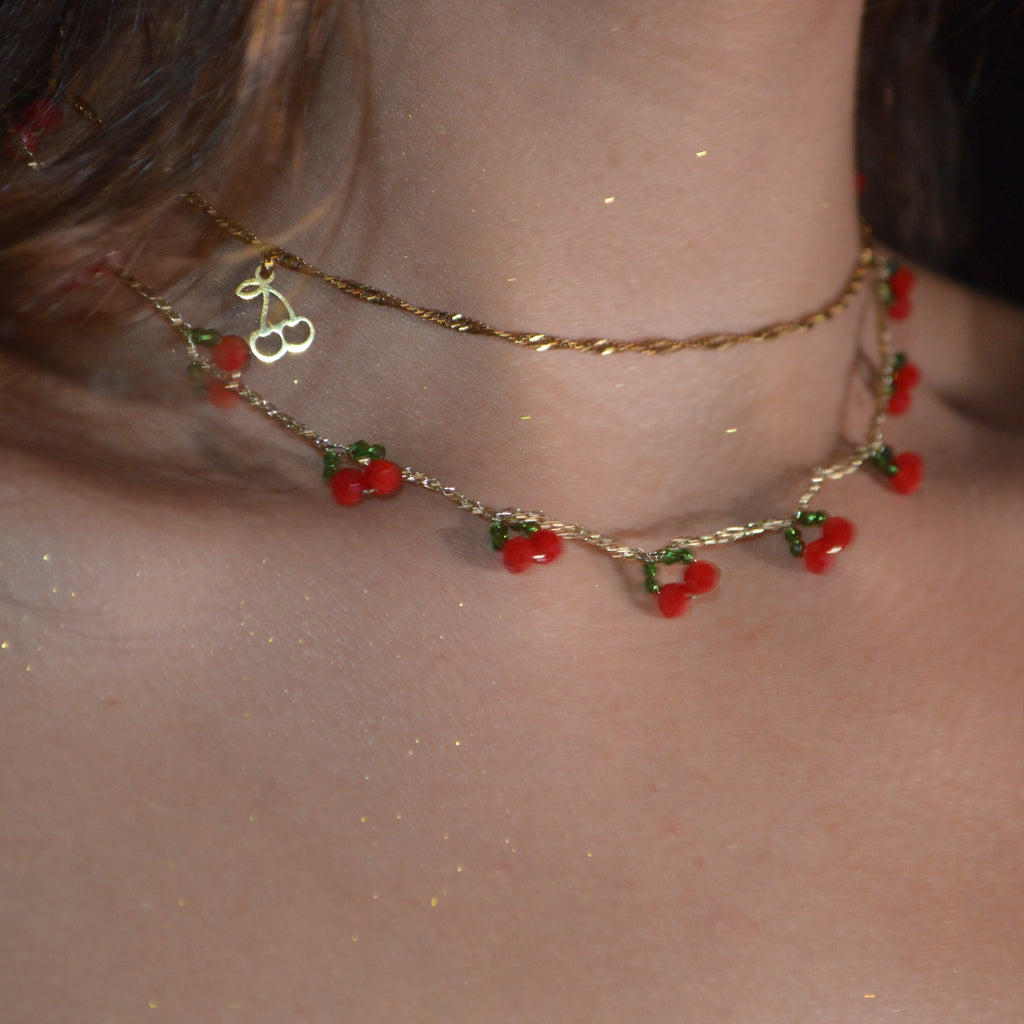 Bead Crochet Necklaces The Cherry On top