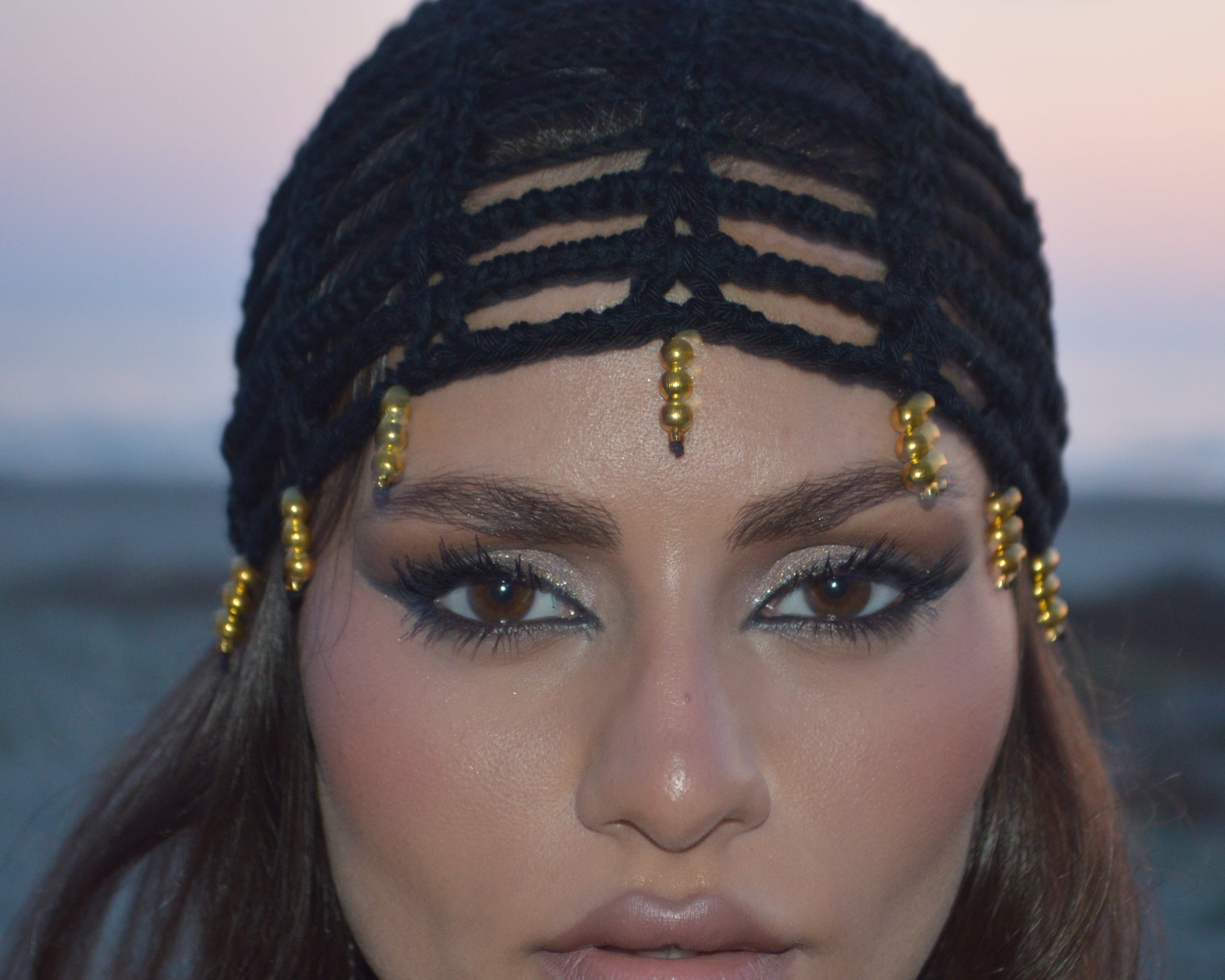 Mesh Crochet Hat – Jet Black