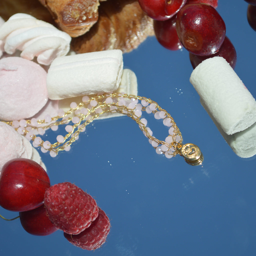 Crochet Necklace Charmi - Cuore Sacro Sakura