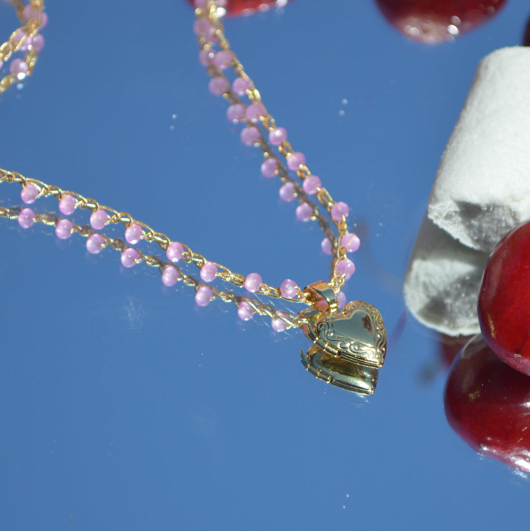 Crochet Necklace Charmi Rosa baby - Anima Mia