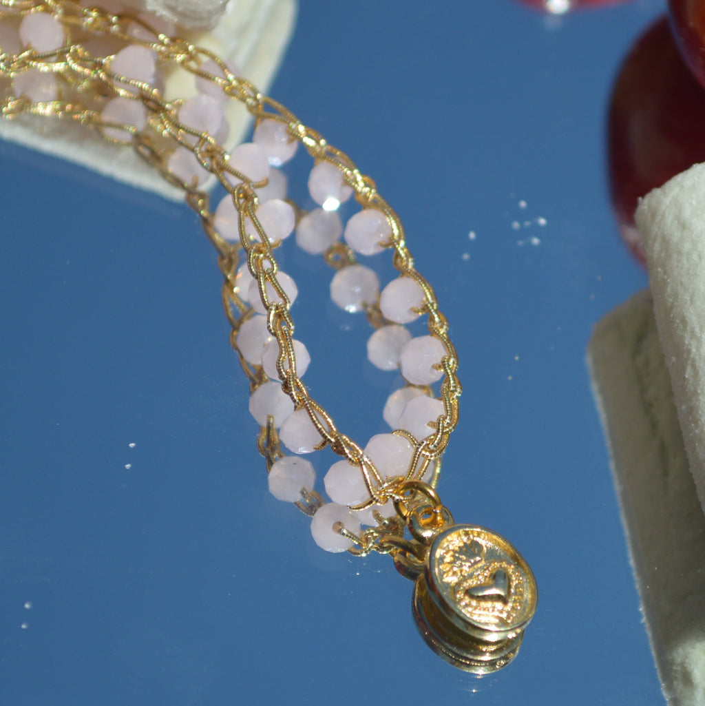 Crochet Necklace Charmi - Cuore Sacro Sakura