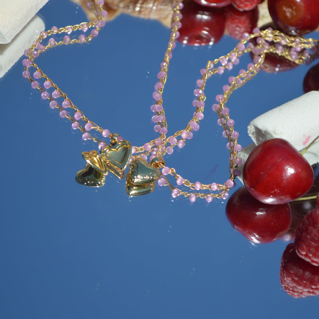 Crochet Necklace Charmi Rosa baby - Anima Mia