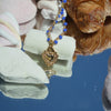 Crochet Necklace Charmi - Cuore Sacro Bluette