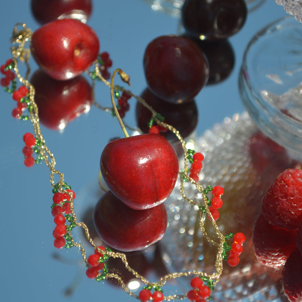 Bead Crochet Necklaces The Cherry On top