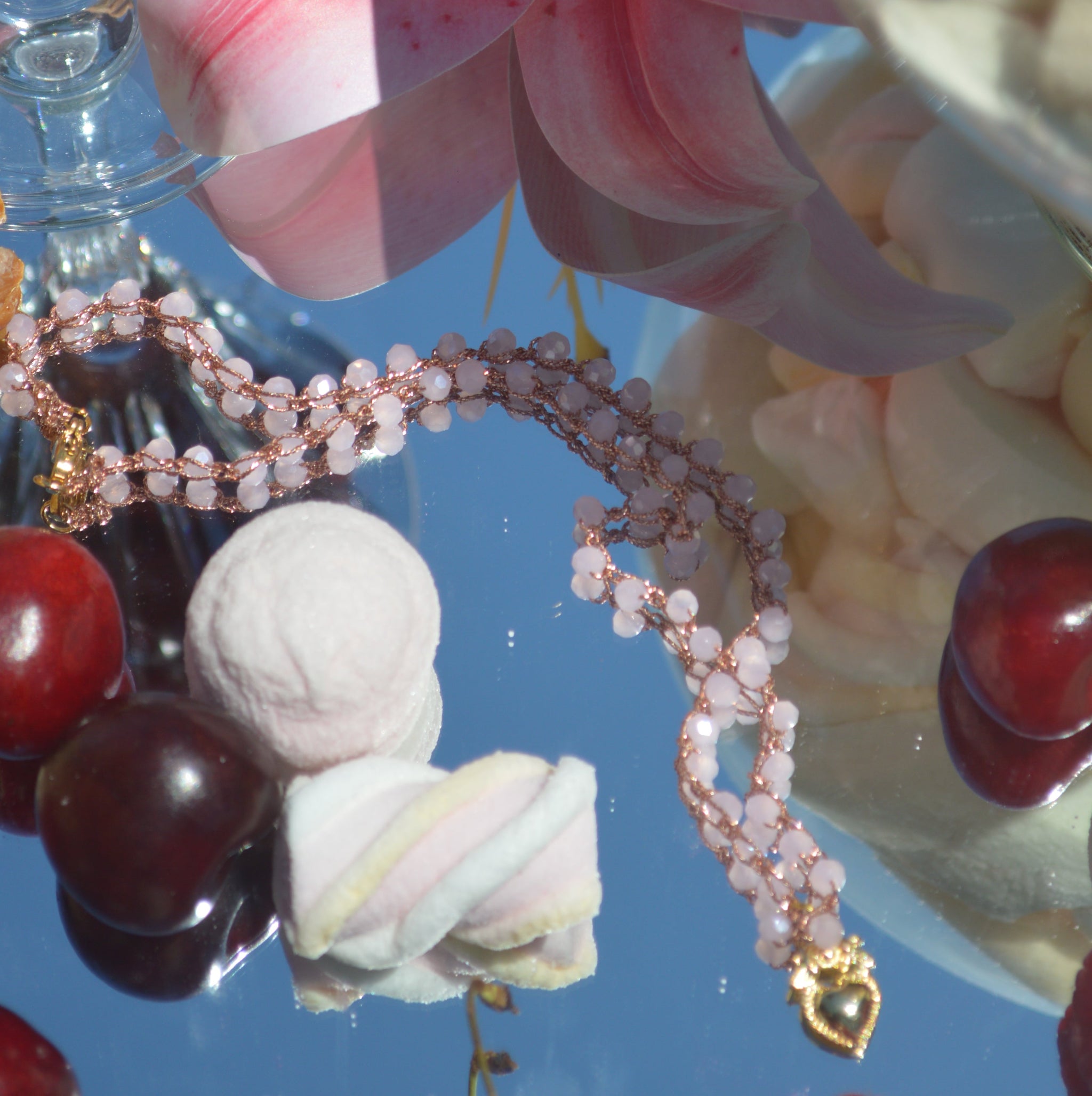 Crochet Necklace Charmi - Cuore Sacro