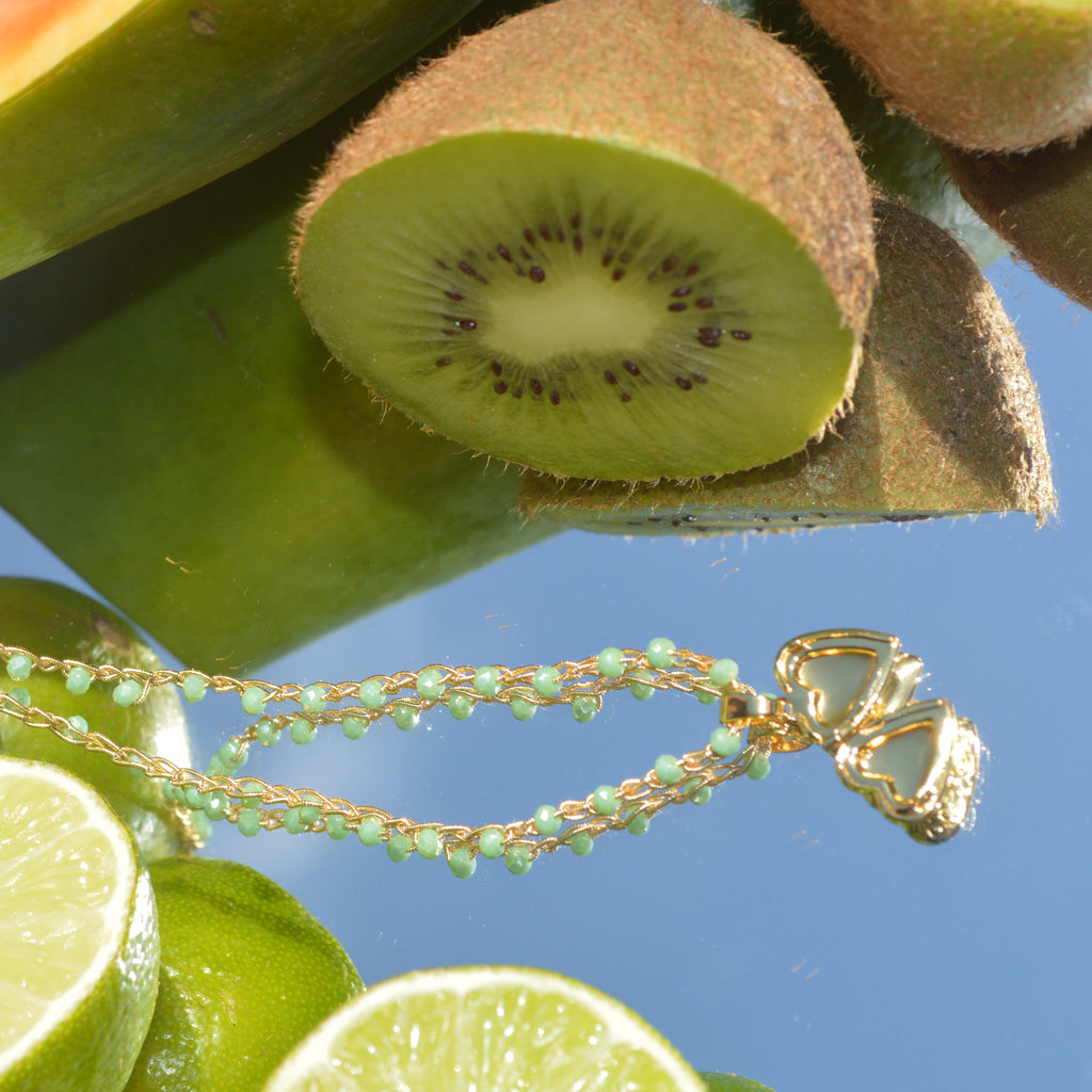 Crochet Necklace Charmi Pistacchio - Anima Mia