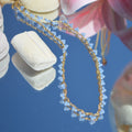 Crochet Necklace Uva - Blue baby