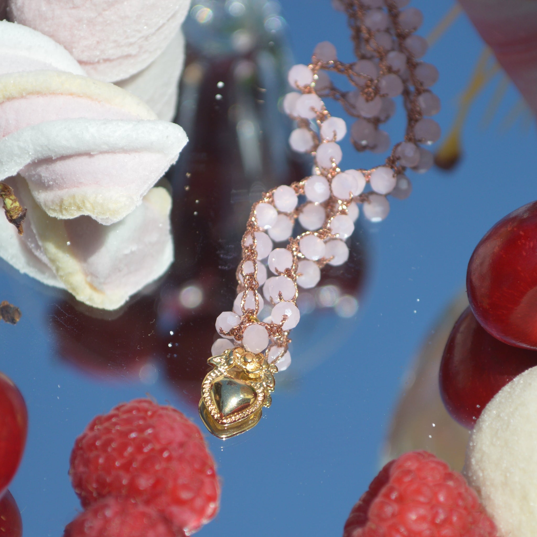 Crochet Necklace Charmi - Cuore Sacro