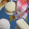 Crochet Necklace Charmi blue - Anima Mia