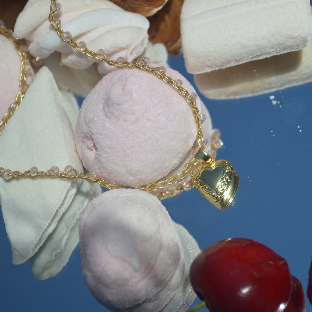 Crochet Necklace Charmi Cipria - Anima Mia