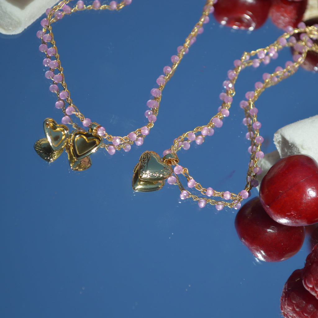 Crochet Necklace Charmi Rosa baby - Anima Mia