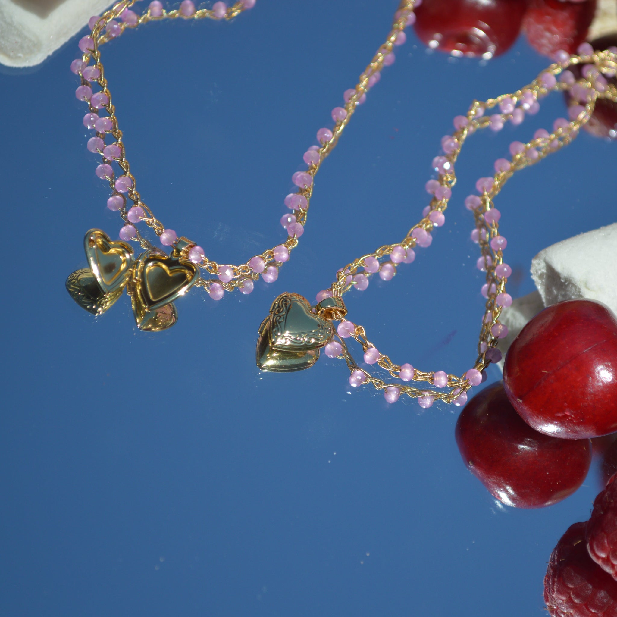 Crochet Necklace Charmi Rosa baby - Anima Mia