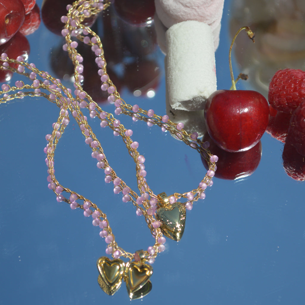 Crochet Necklace Charmi Rosa baby - Anima Mia