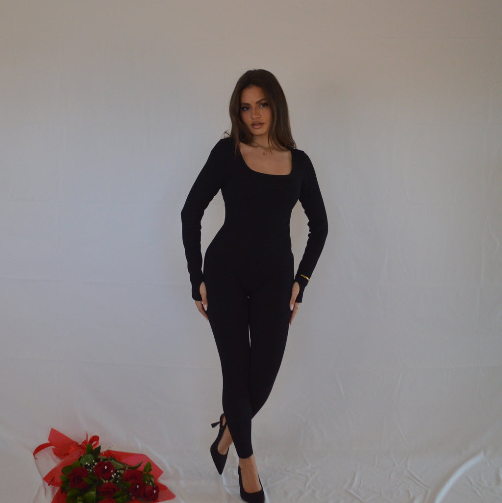 RIBBED JUMPSUIT