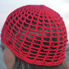 Mesh Crochet Hat – Double Cherry