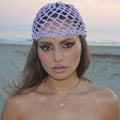 Mesh Crochet Hat – Lavande