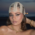 Mesh Crochet Hat – Sand Gold
