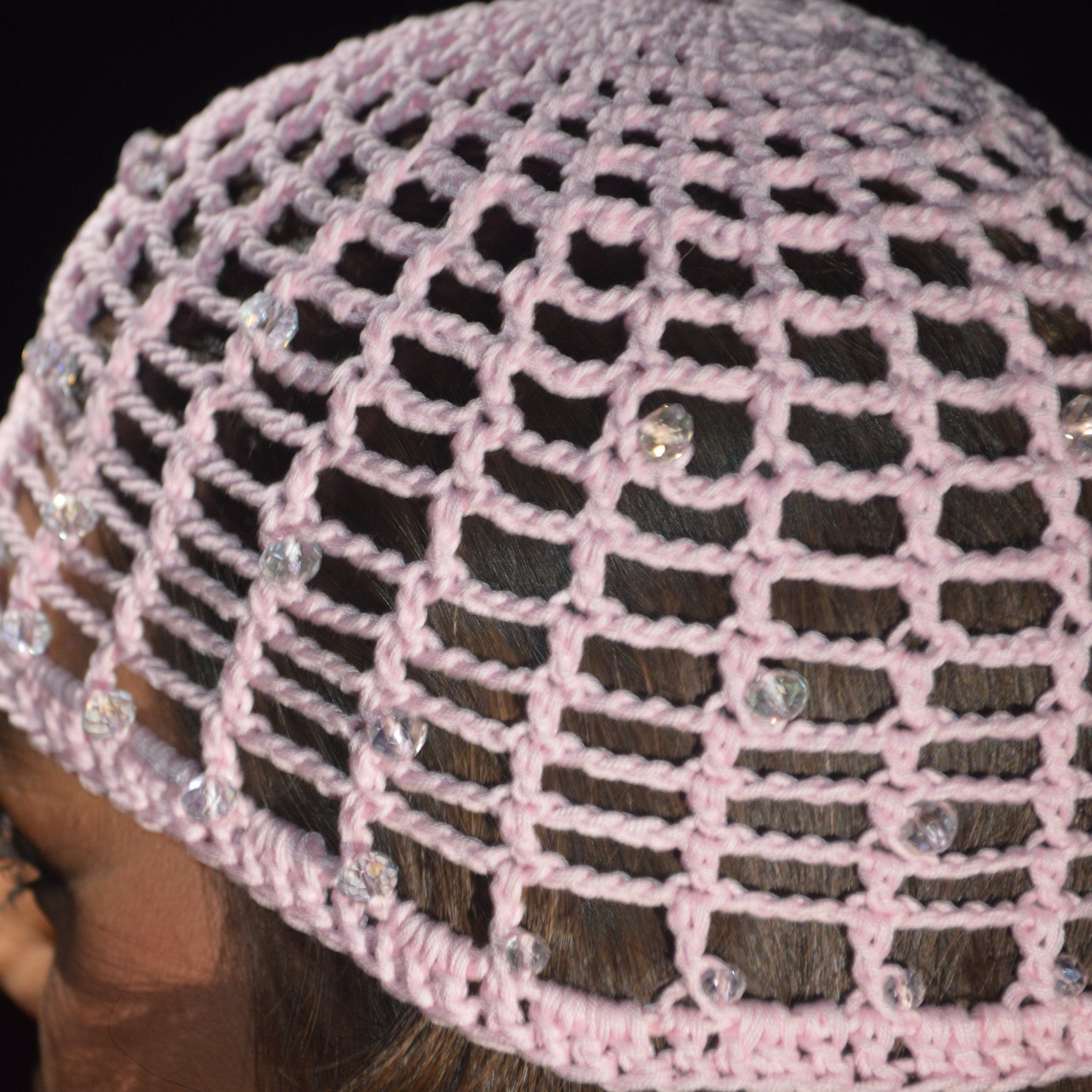 Mesh Crochet Hat – Candy blush